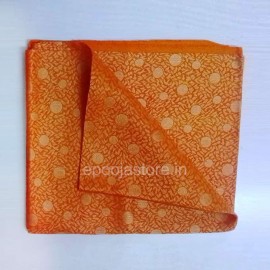 Ikkat Cotton Blouse Pieces ( Orange Colour )