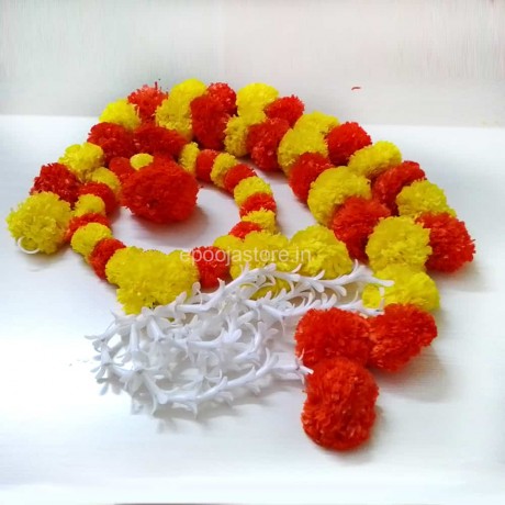 Artifical Marigold Flowers Hangings Ring 
