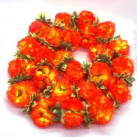 Decorative Artifical Flower Orange and Yellow Colour (73 Inchs)