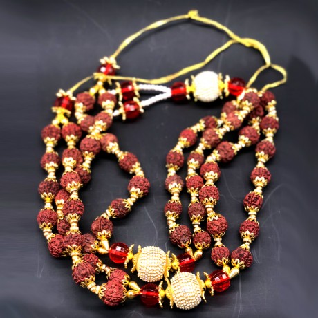 Diamond Rudraksha Mala (25 Inchs)