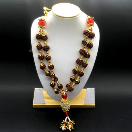 Diamond Rudraksha Mala (14 Inchs)