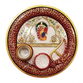 Marble Puja Thali Set 