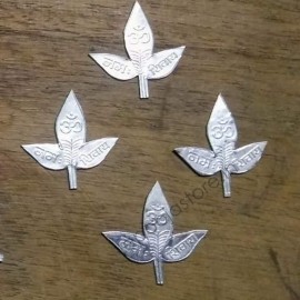 Silver Plated Bilvapatram, Bilva Leaves for Lord Shiva Puja and Abhishekam. (108 Pc Set)