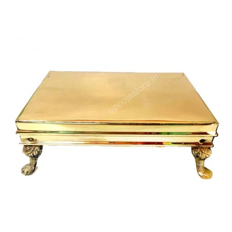 Brass Handcrafted Traditional Pooja Chowki