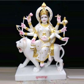 Kushmanda Devi Marble Idol 