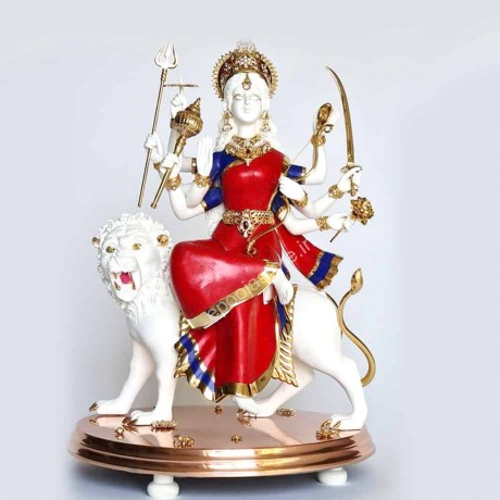 Goddess Durga Devi Marble Idol