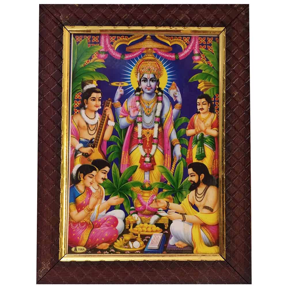 Satyanarayana Swamy Photo (FOR VRATHAM) - ePoojaStore.in