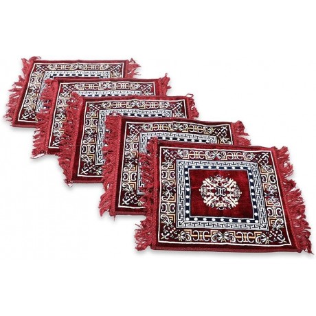 Design Velvet Square Pooja Mat Asanam 