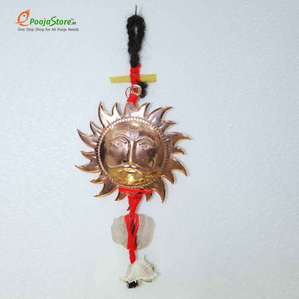 Dishti Bomma with Surya Bhagawan, Spatika, Shanku Dishti Bomma with Surya Bhagawan, Spatika, Shanku