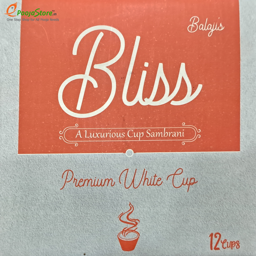 Premium White Cup Sambrani Premium White Cup Sambrani