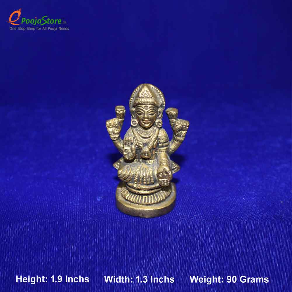 Antique Brass Lakshmi Devi Idol