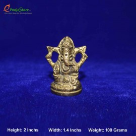 Antique Brass Ganesh Idol