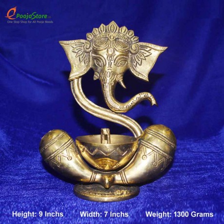 Decorative Antique Ganesh Lamp Single