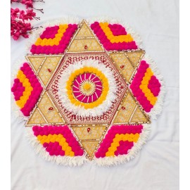 Big Pom Pom Rangoli 