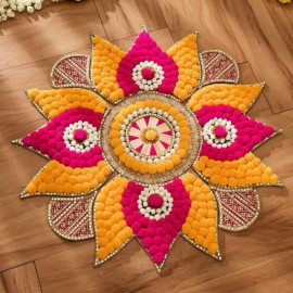 Big Pom Pom Rangoli 