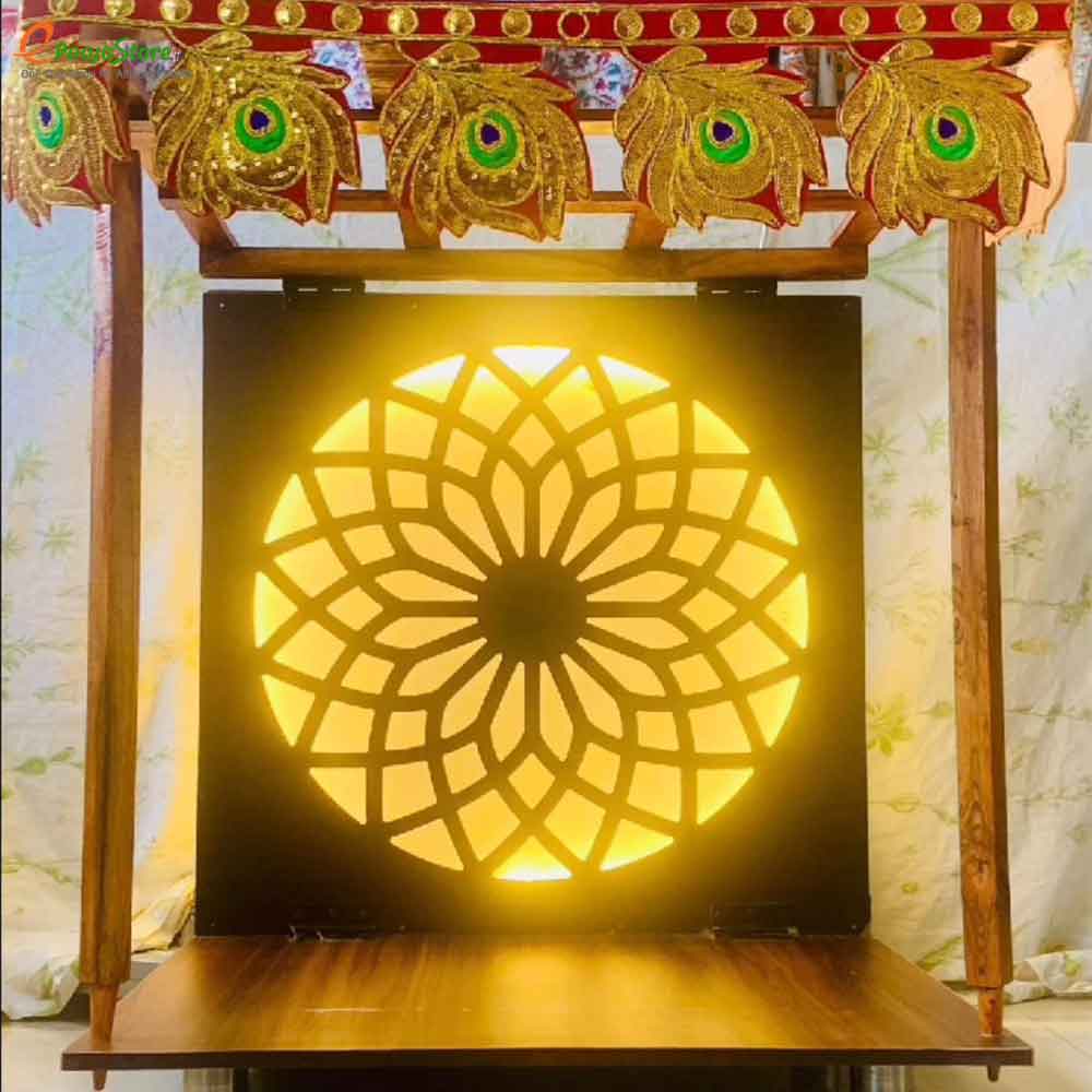 Foldable Pooja Mandhir with Light Foldable Pooja Mandhir with Light