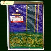 Minister White Maharaja Ink Blue Dhoti