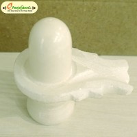 White Stone Shivalingam 