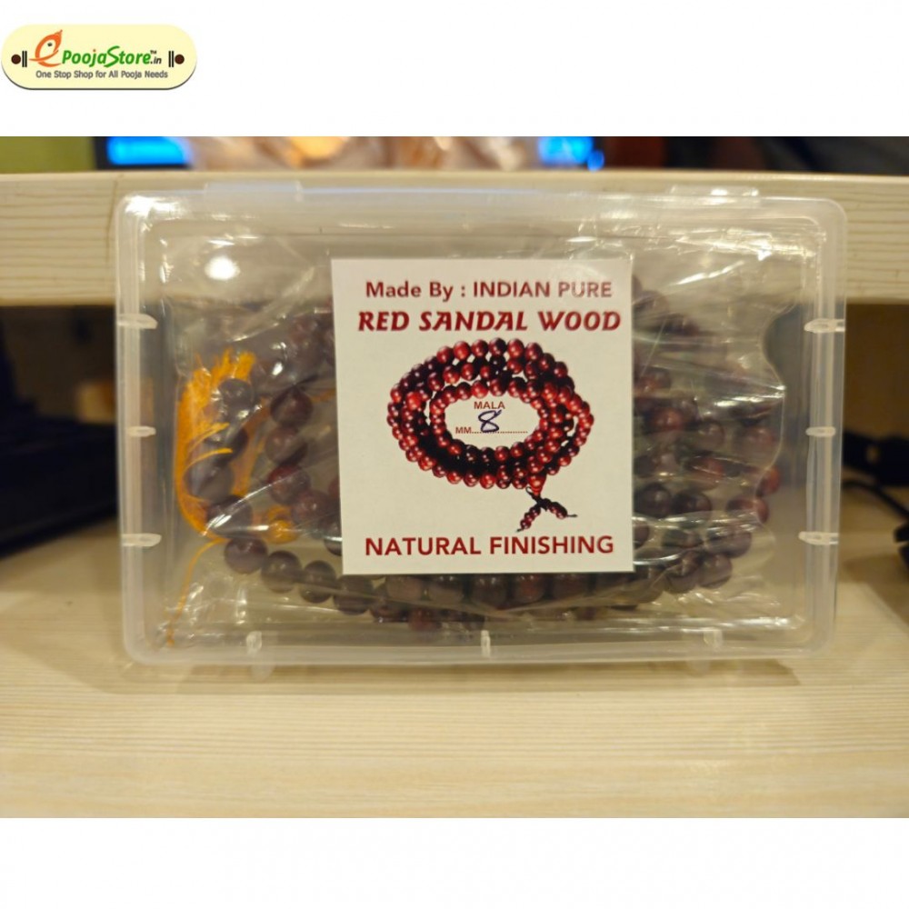 Red Sandal Wood Chandana Mala 