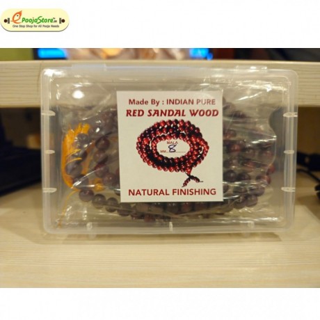 Red Sandal Wood Chandana Mala 