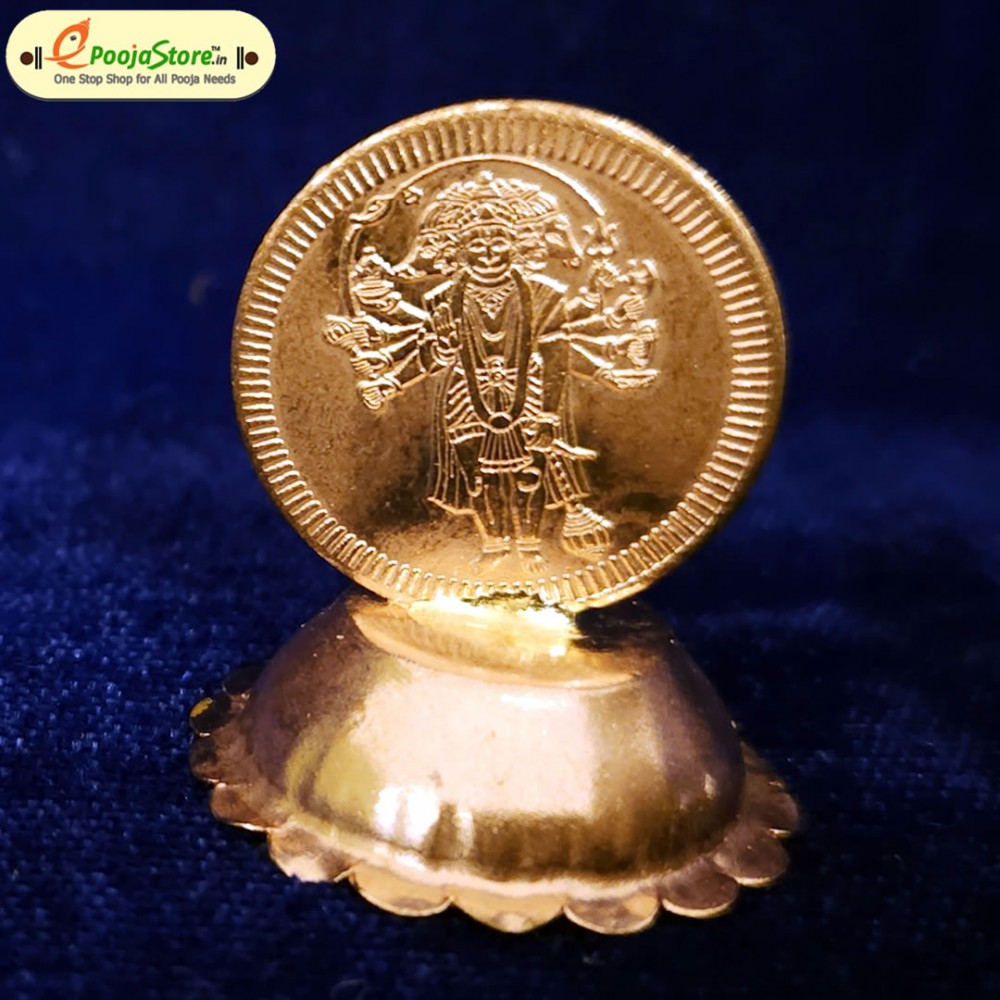 Lord Panchamukha Hanuman with Stand COPPER
