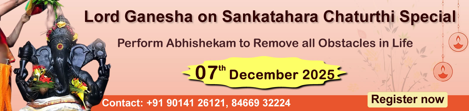 Worship Lord Ganesha on Sankatahara Chaturthi and Remove all obstacles in life
