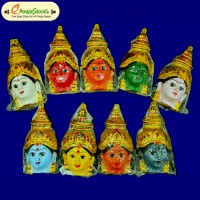 Navaratri Ammavari Faces (6 Inches) 