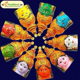 Navaratri Ammavari Faces (6 Inches) 