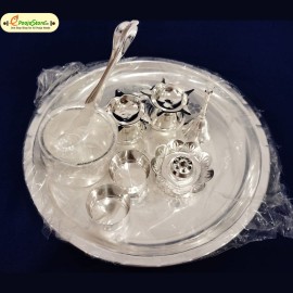 Pooja Thali Set (German Silver)