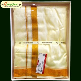 Minister White Dhoti (Ready to Wear)1