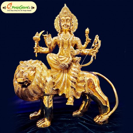Pure Brass Durga Devi Idol