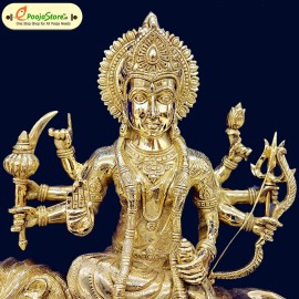 Pure Brass Durga Devi Idol
