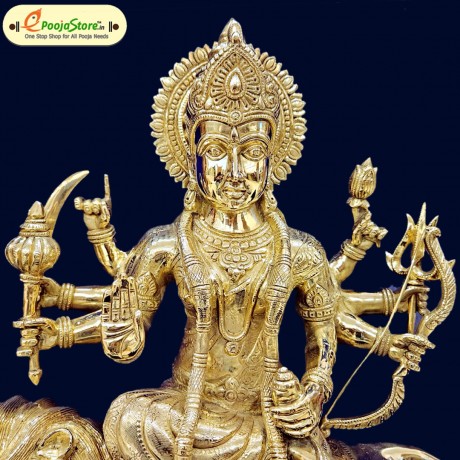 Pure Brass Durga Devi Idol