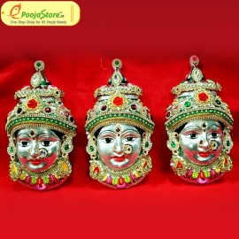 Ammavaru Face 13 (Silver Coated)