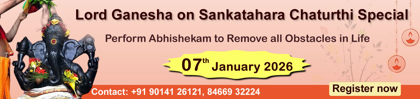 Worship Lord Ganesha on Sankatahara Chaturthi and Remove all obstacles in life