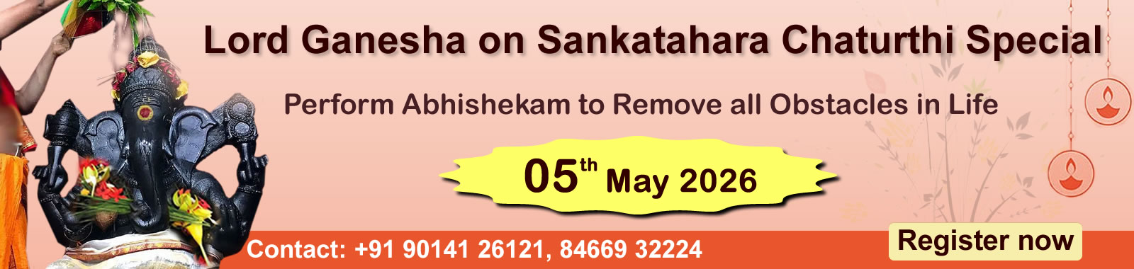 Worship Lord Ganesha on Sankatahara Chaturthi and Remove all obstacles in life