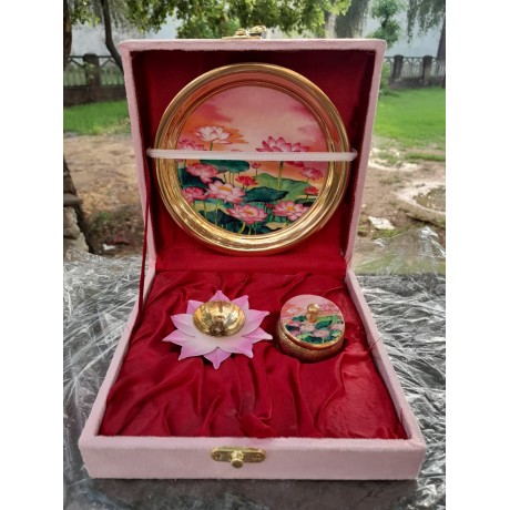 Brass pooja set