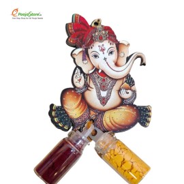 MDF Ganesh Haldi Kumkum Pack of 10