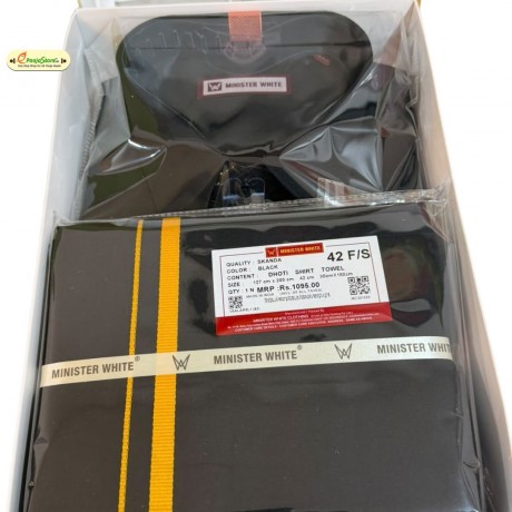 Ayyappa Deeksha Vasthralu Combo – Shirt, Dhoti & Kanduva