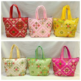 Rangoli Patti Handle Bag (Pack of 5)