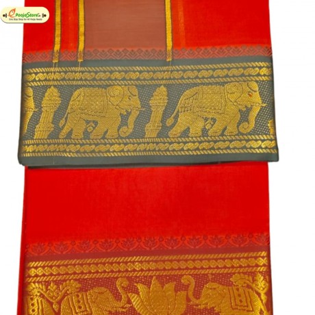 Red Pancha with Red & Green Boarder