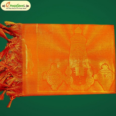 Namo Border Zari Shawl Orange 