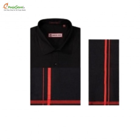Ayyappa Deeksha Vasthralu Combo – Shirt, Dhoti & Kanduva