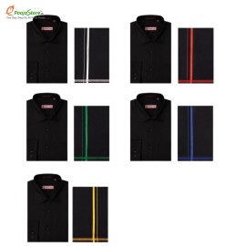 Ayyappa Black Shirt & Dhoti Set | Sabarimala Pooja Wear