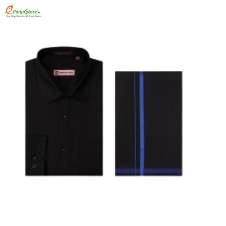 Ayyappa Black Shirt & Dhoti Set | Sabarimala Pooja Wear