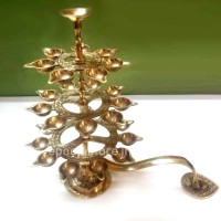 Harathi Diya  (Big Prayer Lamp by harathi Brass Table Diya )
