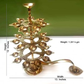Harathi Diya  (Big Prayer Lamp by harathi Brass Table Diya )