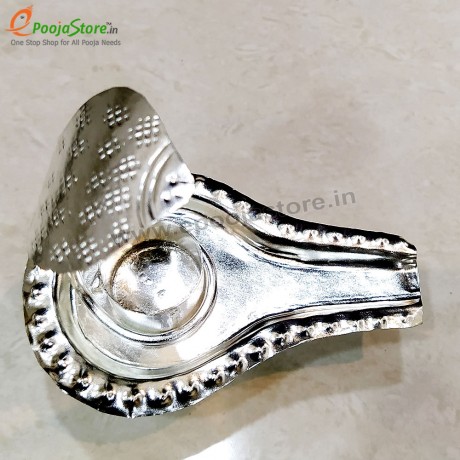  Silver Coated  Shivalingam Stand 