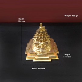 Sri Chakram Pure Brass (Meru 3 Inches)