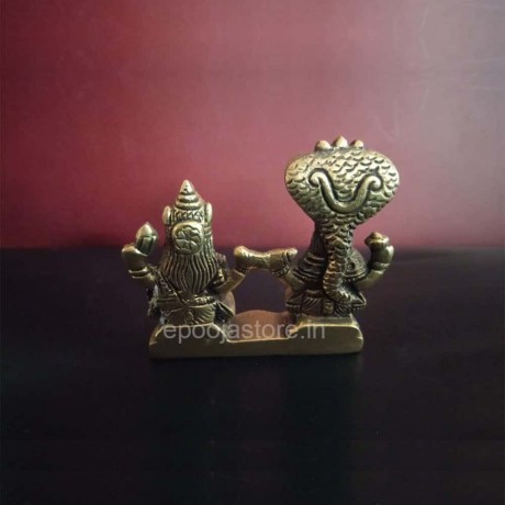 Vishnumurthy Lakshmi Devi Brass Idol (2.5 Inches)